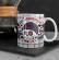 Caneca de Cerâmica Branca 320 ml Caveiras