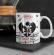 Caneca de Cerâmica Branca 320 ml Caveiras