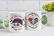 Caneca de Cerâmica Branca 320 ml Caveiras
