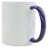 Caneca de Cerâmica Branca com Alça e Interior colorido 320 ml Personalizada