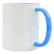 Caneca de Cerâmica Branca com Alça e Interior colorido 320 ml Personalizada