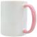 Caneca de Cerâmica Branca com Alça e Interior colorido 320 ml Personalizada