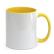 Caneca de Cerâmica Branca com Alça e Interior colorido 320 ml Personalizada