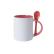 Caneca de Cerâmica com Colher 320 ml Personalizada