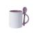Caneca de Cerâmica com Colher 320 ml Personalizada