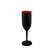 Taça Champanhe Light 190 ml Preto Fosco