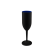 Taça Champanhe Light 190 ml Preto Fosco