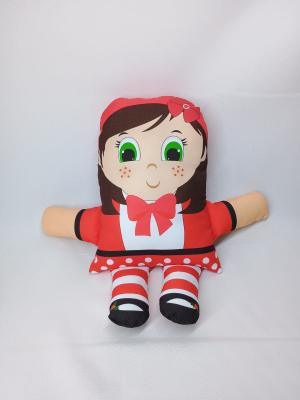 Almofada Personagens - Chapeuzinho Vermelho Oxfordini/Microfibra 31x22  Enchimento em fibra de silicone antialérgica  