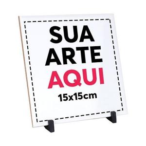 Azulejo 15x15 Personalizado com UV Azulejo 15x15cm colorida  quadrado 