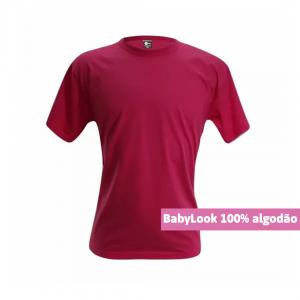 Baby Look Algodão Rosa Pink Personalizada Algodão Camiseta BabyLook   tradicional Adulto
