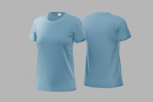 Baby Look Poliéster Azul Personalizada Poliéster Camiseta Unisex   tradicional Adulto