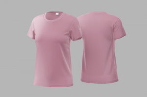 Baby Look Poliviscose Rosa Bebe Personalizada Poliviscose Camiseta BabyLook   tradicional Adulto