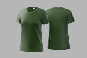 Baby Look Poliviscose Verde Bandeira Personalizada Poliviscose Camiseta BabyLook   tradicional Adulto