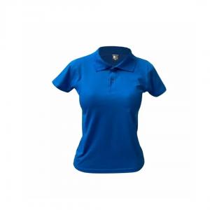 Baby Look Polo Algodão Azul Royal Personalizada Algodão Polo BabyLook   tradicional Adulto