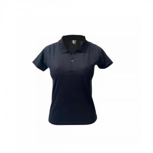 Baby Look Polo Algodão Preta Personalizada Algodão Polo BabyLook   tradicional Adulto