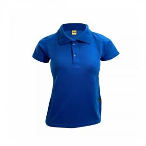 Baby Look Polo Piquet Azul Royal Personalizada Piquet Camiseta BabyLook   Tradicional Adulto