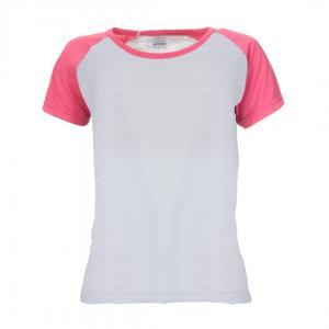 Baby Look Raglan Poliéster Pink Personalizada Poliéster Camiseta Raglan   tradicional Adulto