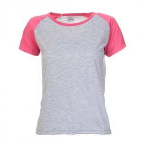 Baby Look Raglan Poliéster Pink Personalizada Poliéster Camiseta Raglan   tradicional Adulto