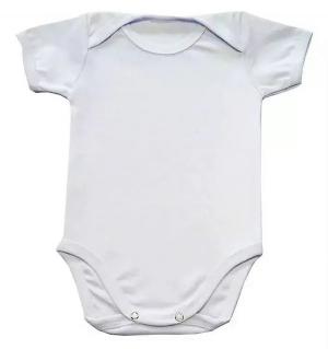 Body Poliéster Branco Manga Curta Personalizado Poliéster Camiseta Infantil  TAMANHO: P ao GG tradicional Infantil