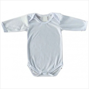 Body Poliéster Branco Manga Longa Personalizado Poliéster Camiseta Infantil  TAMANHO: P ao GG tradicional Infantil