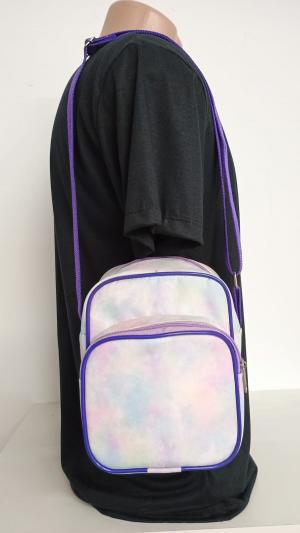 Bolsa Retangular com bolso Nylon 19,5 x 15 x 8 cm    Temos várias artes prontas! É só escolher e personalizar com o seu nome!