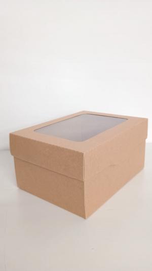 Caixa com visor M Kraft 20X15X10 Sem limite de cores   