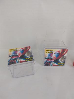Caixinha Acrilica 5X5   Sem limite de cores para arte   Lembrança de Aniversário/Festas