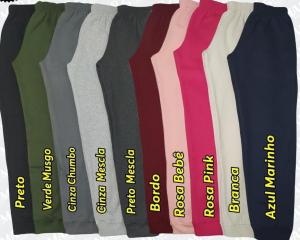 Calça Moletom Preto Adulto / Infantil 50% poliester 50% algodão Calça Moletom Unisex   tradicional 