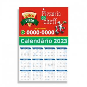 Calendário Folha com Furo Papel Duplex      
