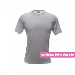 Camiseta Algodão Branca Personalizada Algodão Camiseta Unisex   tradicional Adulto