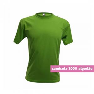 Camiseta Algodão Verde Personalizada Algodão Camiseta Unisex   tradicional Adulto