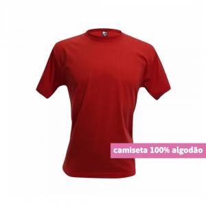 Camiseta Algodão Vermelho Personalizada Algodão Camiseta Unisex   tradicional Adulto