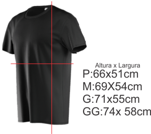 Camiseta Poliéster Preta Paul Harris Poliéster Camiseta Unisex   tradicional Adulto