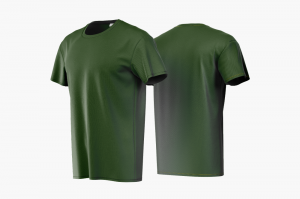 Camiseta Poliéster Verde Bandeira Personalizada Poliéster Camiseta Unisex   tradicional Adulto