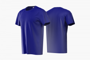 Camiseta Poliviscose Azul Royal Personalizada Poliviscose Camiseta Unisex   tradicional Adulto
