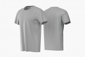 Camiseta Poliviscose Cinza Personalizada Poliviscose Camiseta Unisex   tradicional Adulto