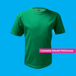 Camiseta Poliviscose Infantil Verde Bandeira Personalizada Poliviscose Camiseta Unisex   tradicional Infantil