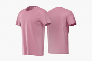 Camiseta Poliviscose Rosa Bebe Personalizada Poliviscose Camiseta Unisex   tradicional Adulto