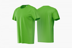 Camiseta Poliviscose Verde Personalizada Poliviscose Camiseta Unisex   tradicional Adulto