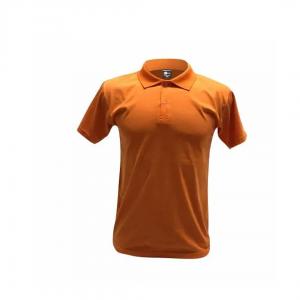 Camiseta Polo Algodão Laranja Personalizada Algodão Camiseta Unisex   tradicional Adulto