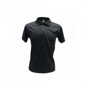 Camiseta Polo Algodão Preta Personalizada Algodão Camiseta Unisex   tradicional Adulto