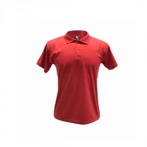 Camiseta Polo Algodão Vermelho Personalizada Algodão Camiseta Unisex   tradicional Adulto