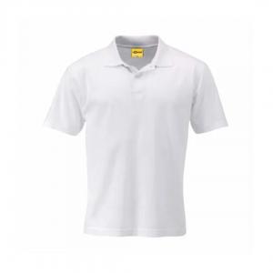 Camiseta Polo Piquet Branca Personalizada Piquet Camiseta Unisex   Tradicional Adulto