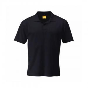 Camiseta Polo Piquet Preta Personalizada Piquet Camiseta Unisex   Tradicional Adulto