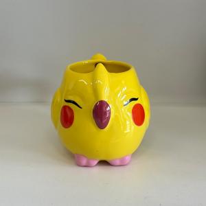 Caneca 3D Calopsita Amarela Cerâmica 14x10 cm Amarelo predominante  Esmalte brilhante Suporta líquidos quentes ou frios e pode ir ao microondas