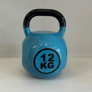 Caneca 3D  Kettlebell Peso 12kg Cêramica 19x12 cm Azul predominante  Esmalte brilhante Suporta líquidos quentes ou frios e pode ir ao microondas