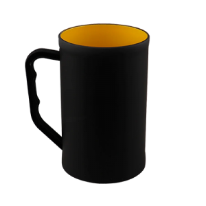 Caneca 500 ml Preto Fosco      