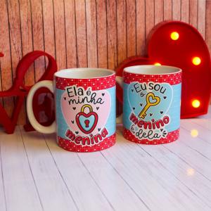 Caneca de Cerâmica Branca 320 ml dia dos namorados      Pode ser personalizado com foto e nome do casal