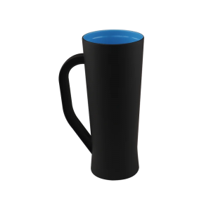 Caneca Slim 400 ml Preto Fosco      