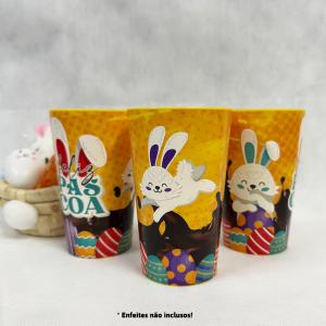 Copo Páscoa Divertida  400 ml    Arte única